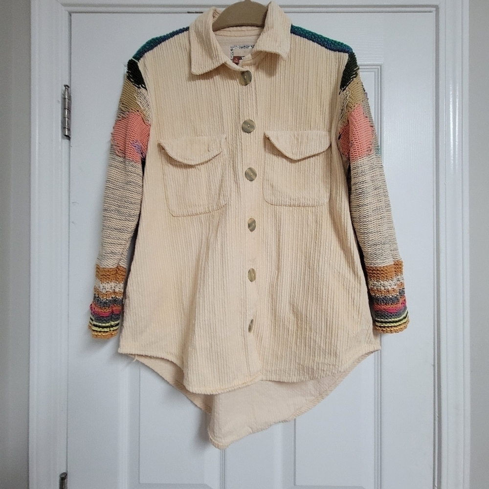 Anthropologie Pilcro Easygoing Corduroy Shirt Jacket. - Picture 3 of 16